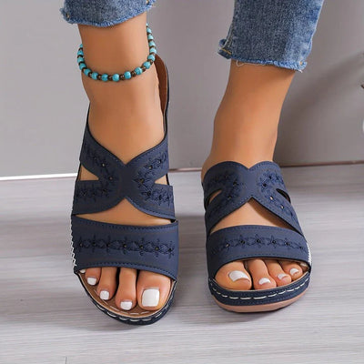 Elara - Bequeme orthopädische Keilsandalen