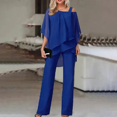 Alaine - Elegantes zweiteiliges Chiffon-Set