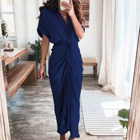 Ivy - Elegantes Maxikleid mit V-Ausschnitt