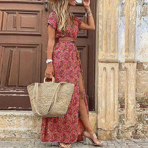 Sadie - Elegantes Boho Maxikleid