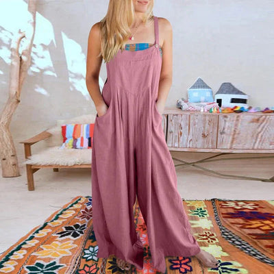 Aria - Schlichter lässiger ärmelloser Jumpsuit