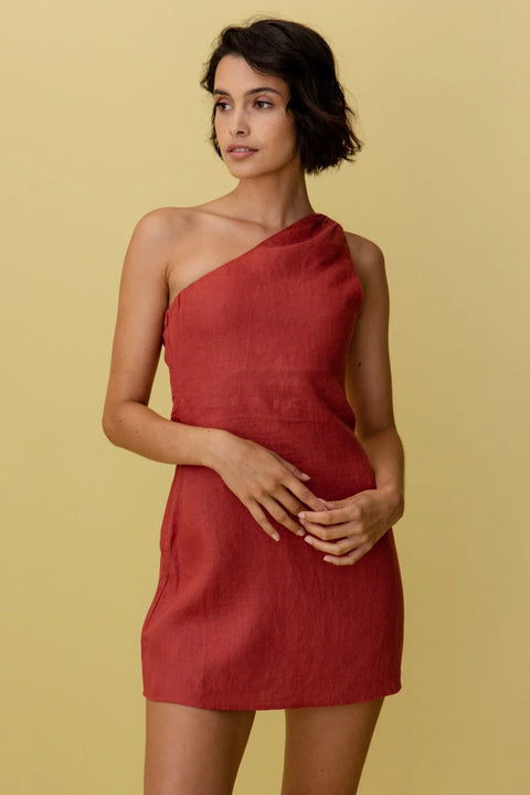 Lenore - Elegantes und Stilvolles One-Shoulder-Kleid für Damen