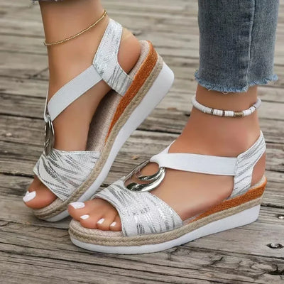 Shirley - Bequeme orthopädische Keilsandalen