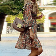 Lottie - Lässiges Midikleid mit V-Ausschnitt