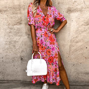 Miriam - Feminines Blumenkleid mit Puffärmeln