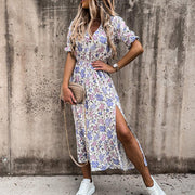 Miriam - Feminines Blumenkleid mit Puffärmeln