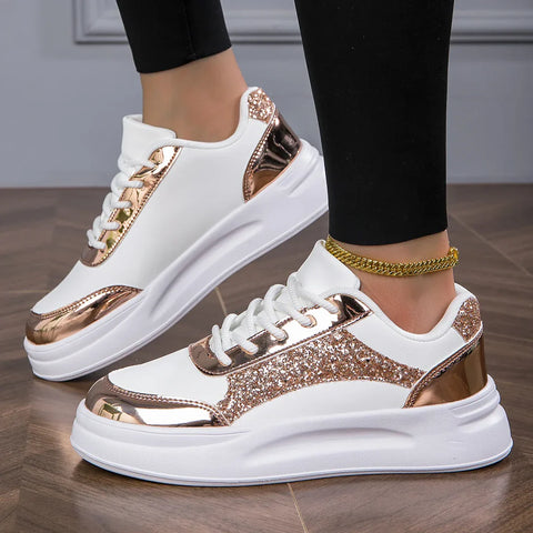 Ginerva - Flache Damen-Low-Top-Sneakers