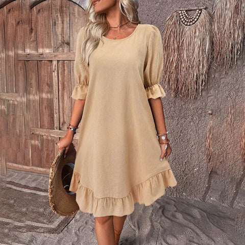 Sylvia - Sommerkleid mit Rüschenärmeln