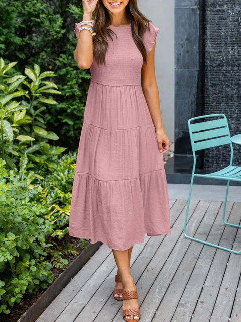 FAITH - Elegantes Kleid mit Rundhalsausschnitt