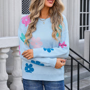 Aislin | Lässiger Häkelpullover mit Blumenmuster