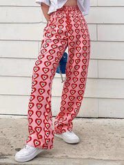 Clarice - Baggy-Hose mit Herz-Print