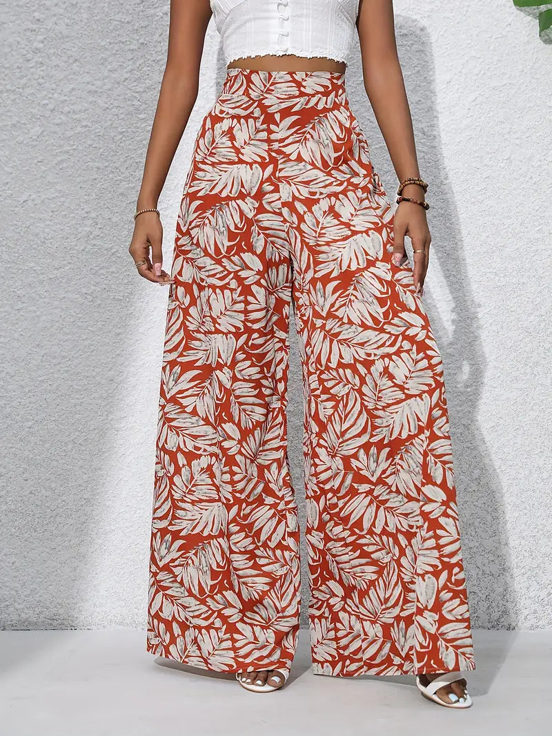 Francine - Weite Hose mit Bohemian-Print für Damen