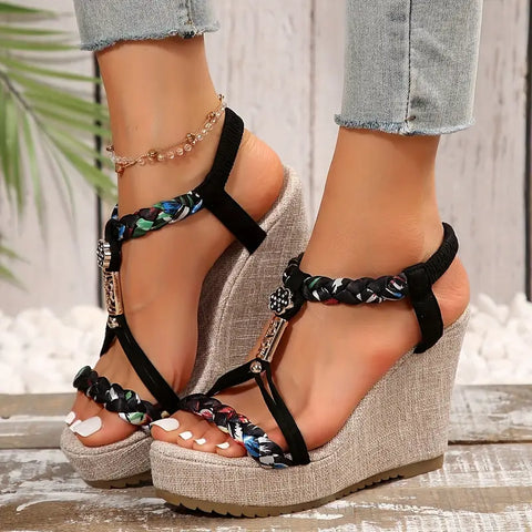 Thelma - Bequeme orthopädische Keilsandalen