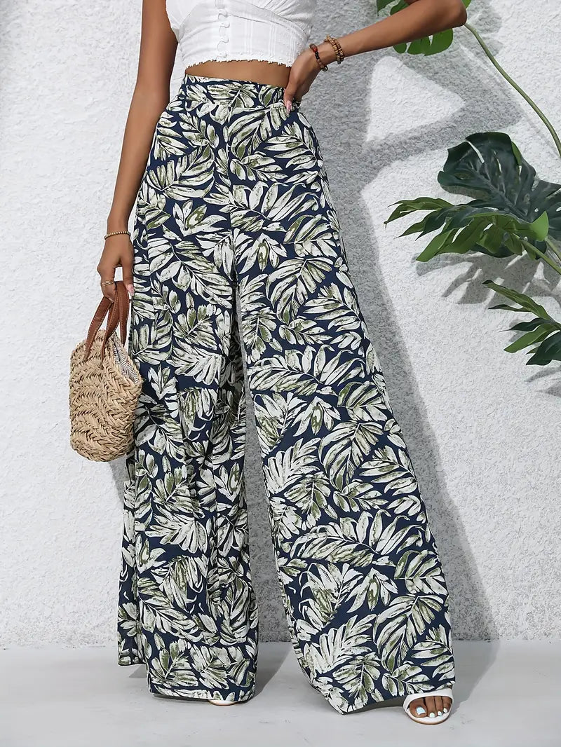 Francine - Weite Hose mit Bohemian-Print für Damen