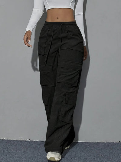 Ayana - Cordhose mit Kordelzug und mehreren Taschen