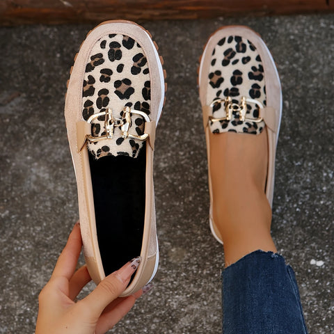 Rebaca - Flache Schuhe mit Leopardenmuster für Frauen