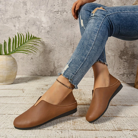 Lalita - Slip-On-Schuhe mit runder Spitze für Damen