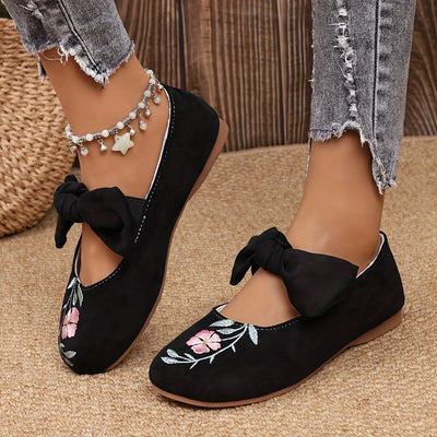 Zelma - Modische mit Blumen bestickte Schuhe für Frauen