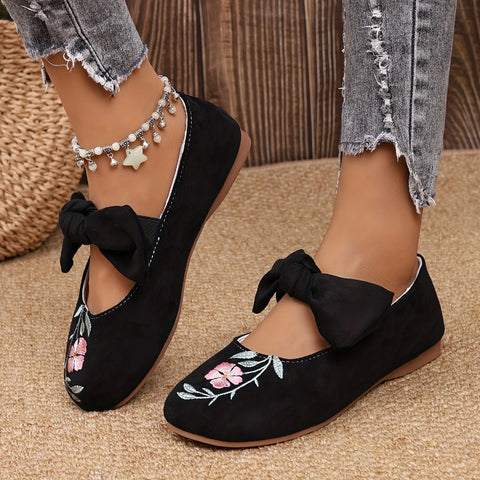 Zelma - Modische mit Blumen bestickte Schuhe für Frauen