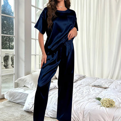 Janey - Satin-Pyjama-Set für Damen