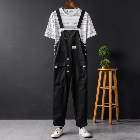 Tadios - Hiphop Streetwear-Overalls mit mehreren Taschen