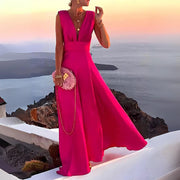 Adelia - Schickes und Stilvolles Ärmelloses Kleid mit Print für Damen