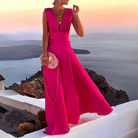 Adelia - Schickes und Stilvolles Ärmelloses Kleid mit Print für Damen