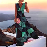 Adelia - Schickes und Stilvolles Ärmelloses Kleid mit Print für Damen