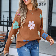 Aislin | Lässiger Häkelpullover mit Blumenmuster
