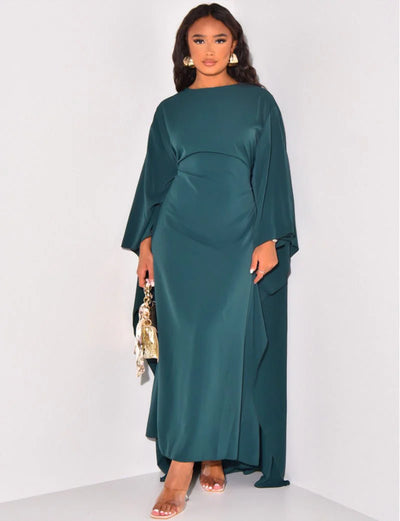 Ramona - Elegantes und Fließendes Cape-Kleid für Damen
