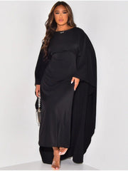 Ramona - Elegantes und Fließendes Cape-Kleid für Damen
