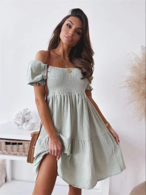 Frona - Schickes und Elegantes Schulterfreies Kleid für Damen