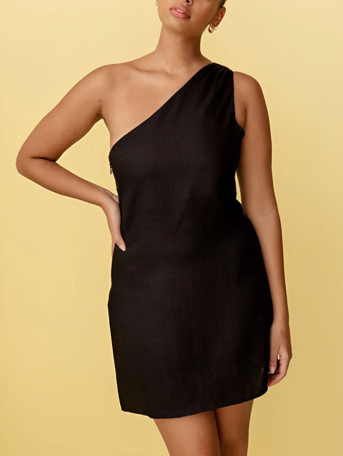 Lenore - Elegantes und Stilvolles One-Shoulder-Kleid für Damen