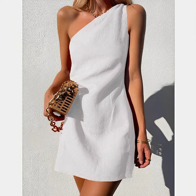 Lenore - Elegantes und Stilvolles One-Shoulder-Kleid für Damen