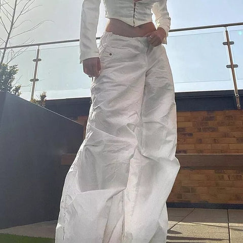 Tilda - Lässige Cargo-Hose mit Kordelzug
