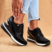 Orla - Damen Wedges Schnürschuhe