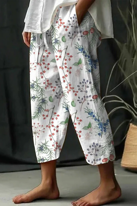 Airish - Einzigartige bedruckte Knopf-Taschen-Hose