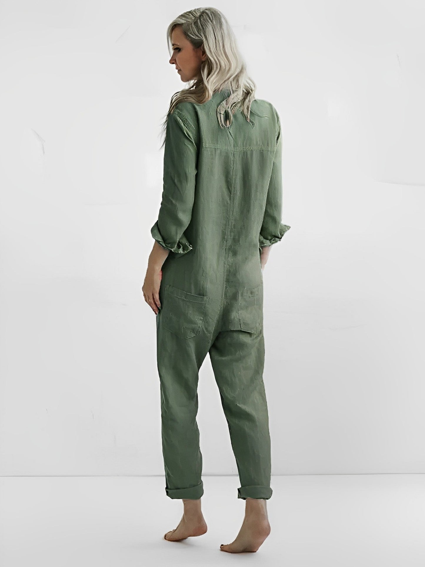 Eugenia - Stylischer grüner Jumpsuit