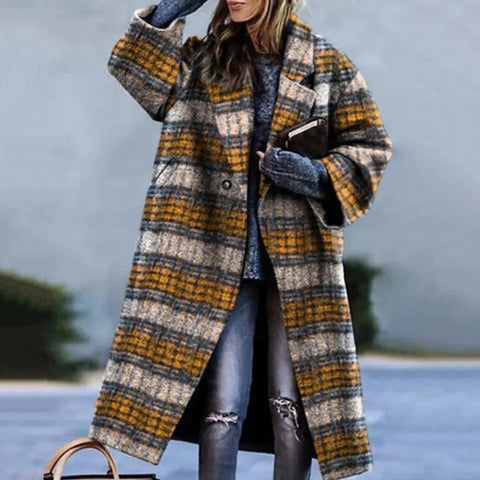 Mabel - Eleganter warmer Wollmantel